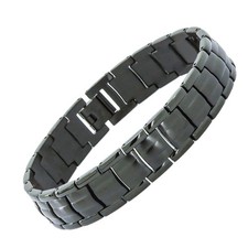 Titanium Bracelet for Men Black Mens Bracelet Links Pure Titanium Jewelry Acc...