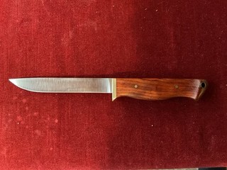 Custom Made Jagdmesser Stiefelmesser Abfangmesser Holzgriff Lederscheide