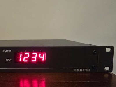Kramer VS-84HN 4x8 HDMI Matrix Switcher w/ Rack Mounts, HDMI/power Cable, Tested