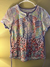 koi by kathy peterson scrub top large