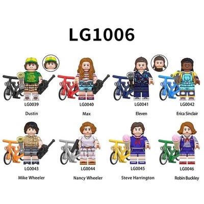 Stranger Things Halloween Custom Lego Minifigur Horror Spielzeug Minifigur x 8