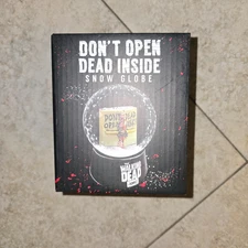 DON’T OPEN DEAD INSIDE Snow Globe AMC The Walking Dead Supply Drop NEW BOXED
