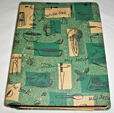 Vintage Mom's - My Recipe Book Cookbook HAND WRITTEN & OLD CLIPPED RECIPES