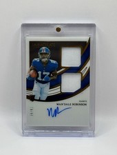 2022 Immaculate Wan'Dale Robinson RPA RC Dual Patch On Card Auto /99 Giants