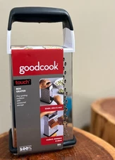 Goodcook Box Grater /4-stainless steel grating surfaces with measured storage
