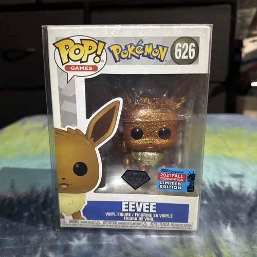 Funko Pop! Vinyl: Pokémon - Eevee (Diamond) - 2021 Fall Convention #626 W/ Case