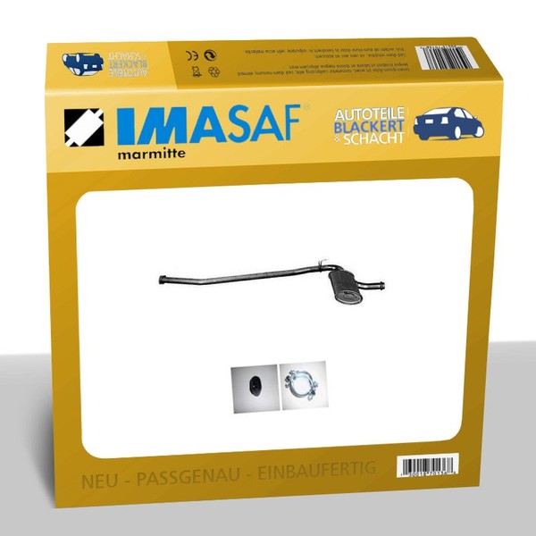 Imasaf Auspuff Msd, Mitteltopf für Renault R21 Kombi 2.1 D 48/65KW -4/89-image