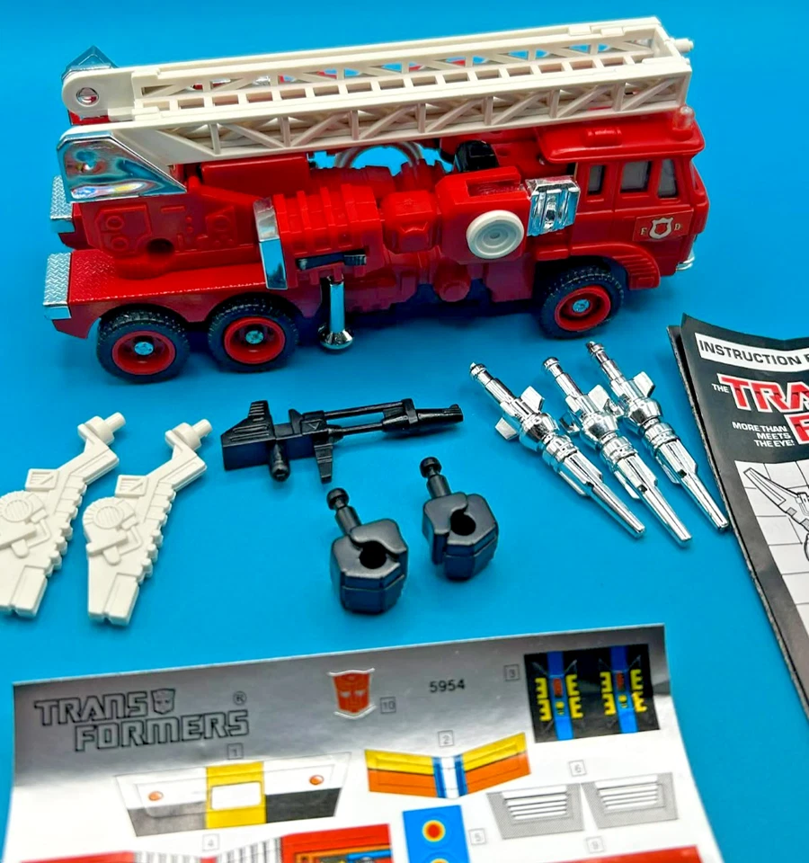 1985 INFERNO 100% COMPLETE w/TECH SPEC G1 TRANSFORMERS UNUSED HIGH GRADE - Image 2 of 4