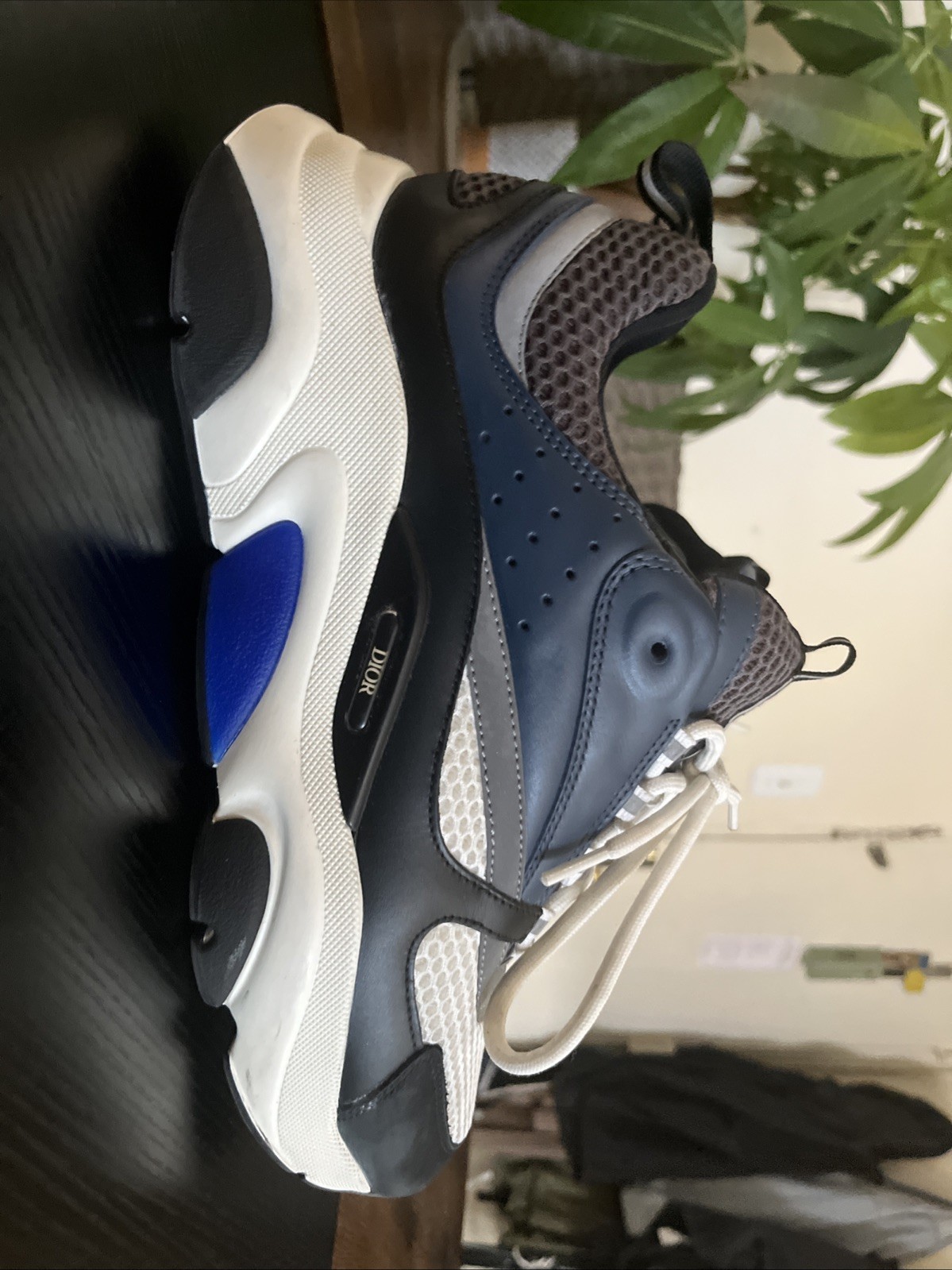 Dior B22 Sneaker Size 11 US/45 EU White/Blue/Black
