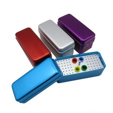 64 Hole Endo Disinfection Box - Aluminum Cover for Files Gutta Percha Points
