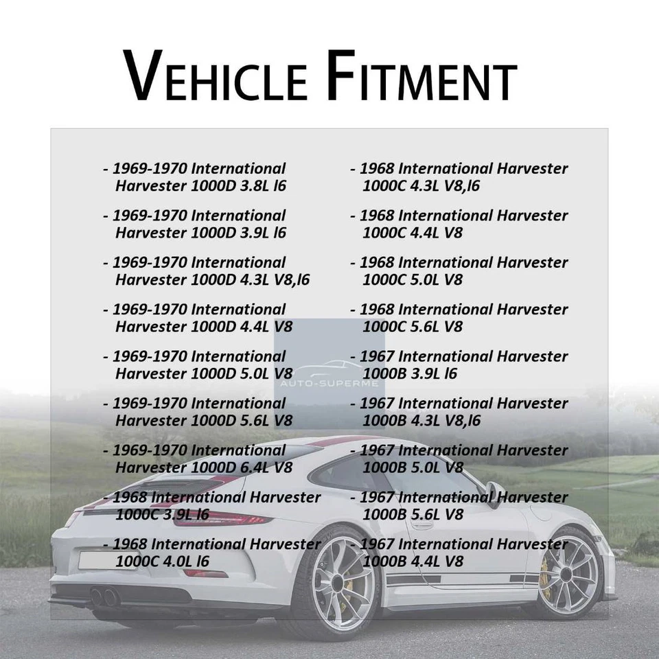 前后制动软管线 4 件 适用于国际收割机 1000C 4.0L 1968 — 第 2/4 张图片