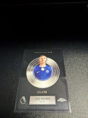 Topps Chrome Premier League 2026 Cole Palmer Triple Platinum /10 Black Chelsea