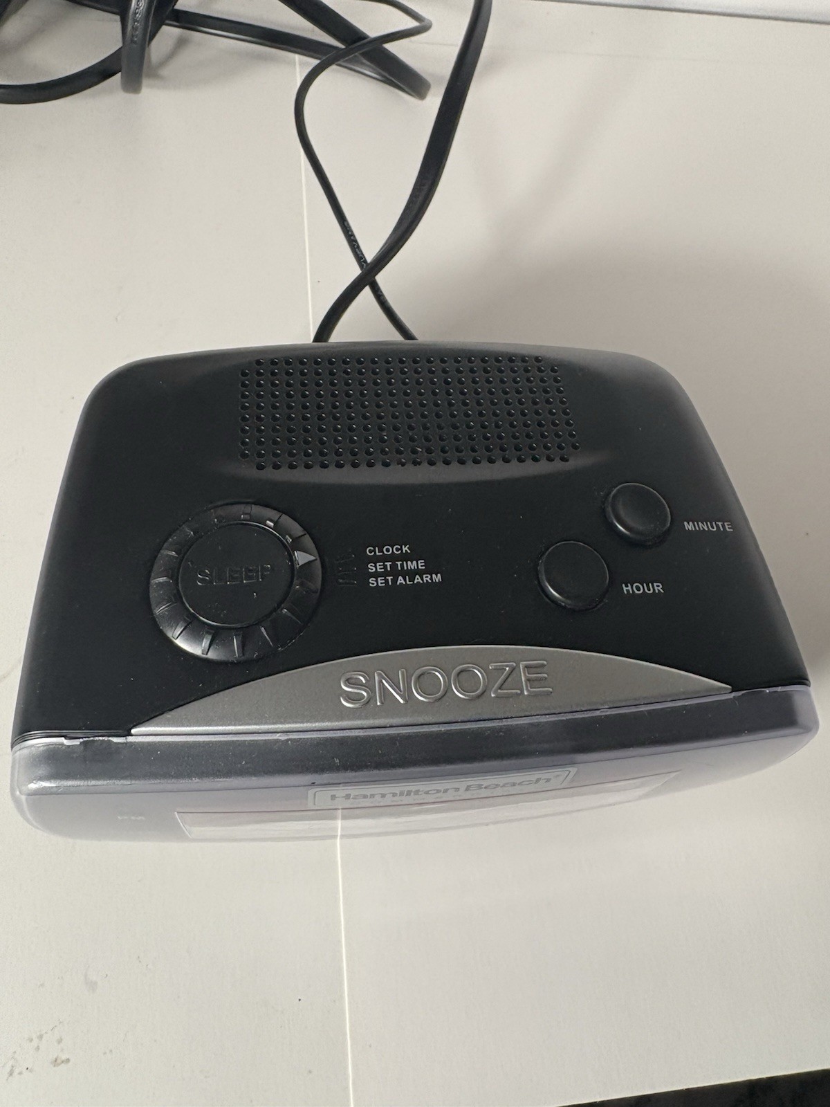 Hamilton Beach Large Display Alarm Clock Radio w/Battery Backup Fully Tested