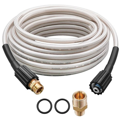 #ad 50FT Pressure Washer Hose Fit for Most Pressure Washers with Outlet Connecto... $55.79