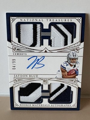 Jaydon Blue /99 - 2025 Panini National Treasures - Rookie Materials Autograph