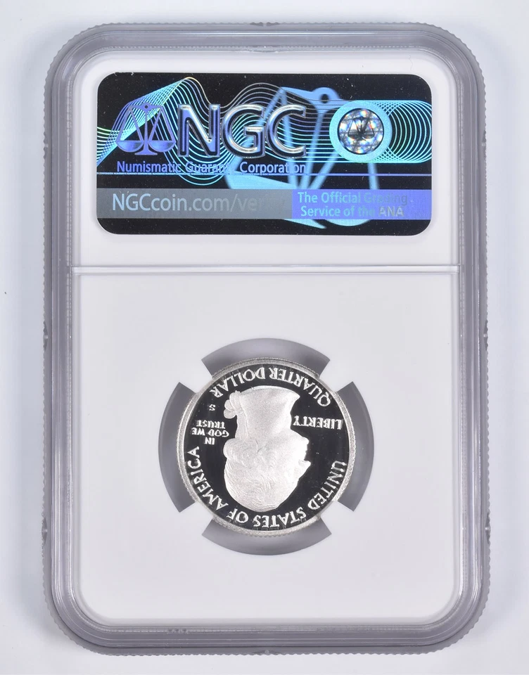 2017-S Silver PF69 ANT Effigy Mounds Quarter Limited Edition NGC *0940 - Image 2 of 4