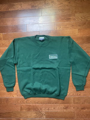 90'S VCC VANTAGE Lipton Advertising Sweatshirt Trainer Made in USA Men Large NWT