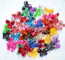 Dog Grooming Bows 50 Tiny Bones Dog Bows Yorkie Shih tzu Poodle Handmade USA