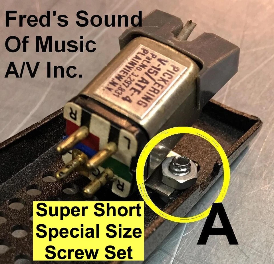 Kit de tornillos para cartucho de cabeza 19 piezas aguja lápiz limpiador cepillo M44 Shure 644 Foto 4 de 4