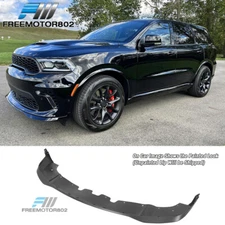 Fits 21-24 Dodge Durango Front Bumper Lip 21+ Hellcat Style Unpainted Spoiler PP