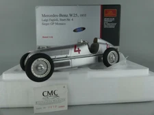 CMC 1/18 - MERCEDES-BENZ W25 - 1935 Luigi BEGIOLI - Start No. 4 Winner GP Monaco