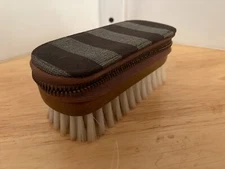 Mens Vintage Travel Manicure Set Shoe Brush & Case Germany Shoe Horn, File, Clip