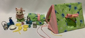 sylvanian families ingrid's camping set