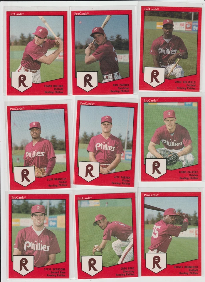 1989 年阅读费城小联盟 27 张卡职业卡团队套装完整近乎完好 — 第 2/3 张图片