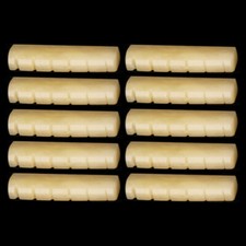 10pcs Unbleached Bone nut saddle bridge 43x6x9mm folk Guitar Luthier builder NEW