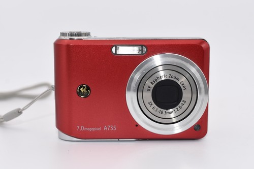 GE Smart Series A735 7.0MP 3x 6.1-18.3mm f/2.8-4.8 Digital Camera - Red - Picture 5 of 11