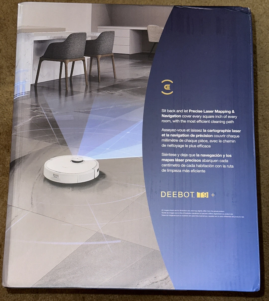 ECOVACS Robotics - DEEBOT T9+ Vacuum and Mop Robot - WHITE