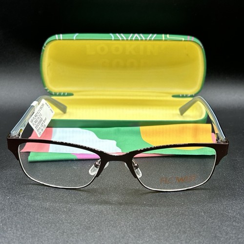 Flower Helen FLR6018 Eyeglasses Frame Brown Flex 53-18-135 NWT w/ Case & Cloth