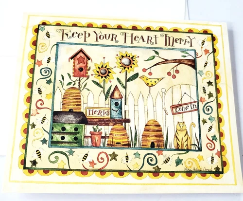 Main Street Press Blank Note Card Keep Your Hearts Merry Karen Hillard Crouch