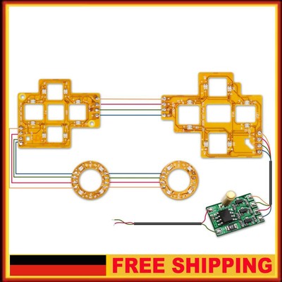 Für PS4-Controller. 6-farbig beleuchtetes DTF-LED-Kit für PlayStation 4-Controll