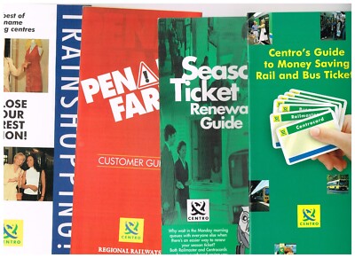 4 Prospekte Centro 1996 Tickets Regionalbahnen Straftarife Trainshopping 150
