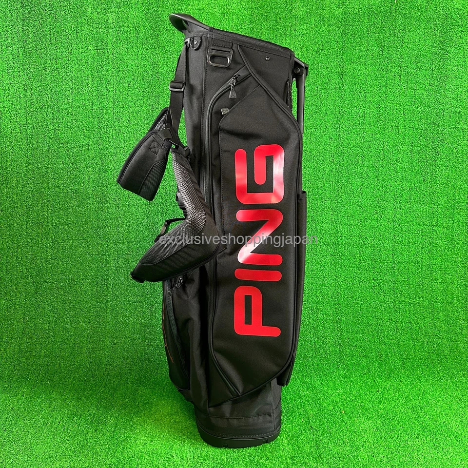Ping Golf Hoofer Lite Custom Carry Stand Bag 8.5in 4-way Lightweight Black/Red - Image 4 of 4