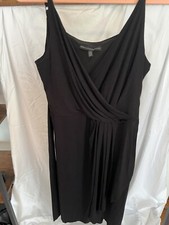 WHite house Black Market Little Black Faux Wrap Dress 14