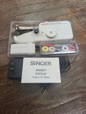 SINGER Mini Mender CEX300KR Vintage Hand Sewing Machine Handy Stitch TESTED