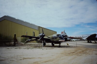Vintage 35mm Photo Slide Aviation Aircraft Airplane MASDC Grumman OV-1 Mohawk