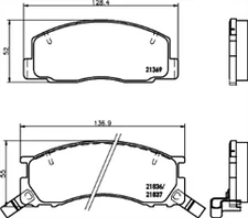 APEC PAD858 FRONT BRAKE PAD SET FOR TOYOTA LITEACE - SAME DAY DISPATCH