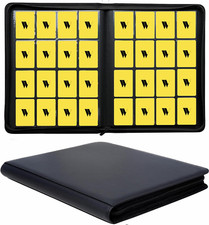16 Pocket Card Binder, 1000 Premium Zip Trading Card Binder, Double Sided Pocke