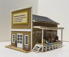 AMERICAN SUPPLY. RAIL-SERVED. BUILT. WOOD. WEATHERED. WELL-DETAILED. NICE! HO