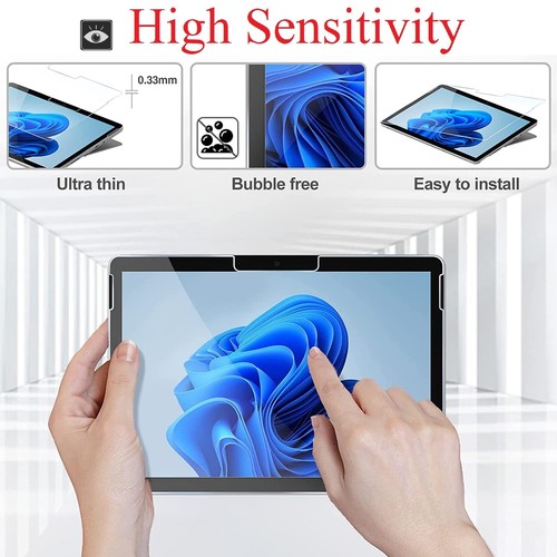 2 PACK Tempered Glass Screen Protector for Microsoft Surface Go 3 4 Pro 7 8 9 10 - Picture 5 of 7