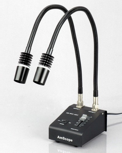 AmScope 3.5X-180X Trinocular Inspection Zoom Stereo Microscope with Gooseneck LE - Picture 5 of 8