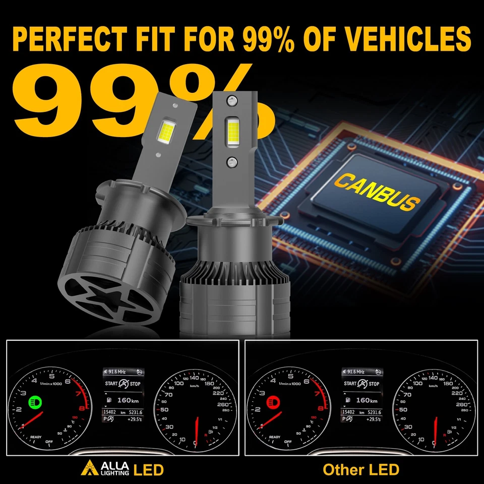 Alla Lighting LED White D4S Headlight Bulb,for LEXUS HID to LED Conversion Kit - Image 4 of 4