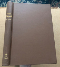 Vintage BOUND BOOK Nummi Familiarum Romanarum signed Will Perry 1788 ROMAN COINS