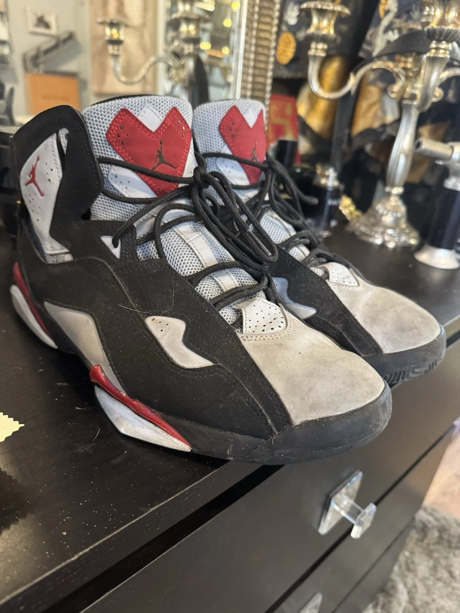 Jordan True Flight Black Varsity Red Grey | eBay