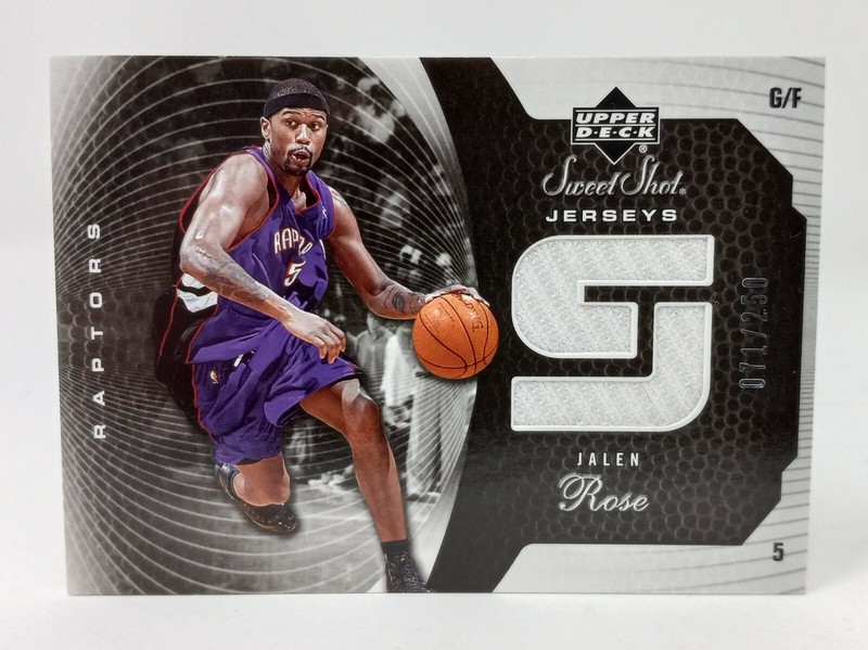 2005-06 Upper Deck Sweet Shot Game Used Jerseys #SSJ-JR Jalen Rose /250