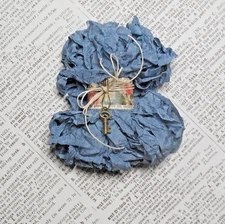 Hand-Dyed Vintage Seam Binding Midnight Blue 10 Yards Sewing Crafts Gift Wrap