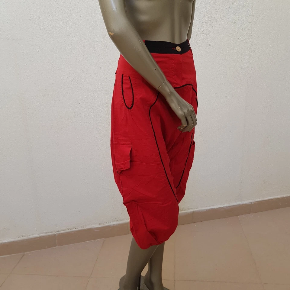 Sommerlicher Hose von Coline, XL, rot, schwarz. Neu! - Bild 4 von 4